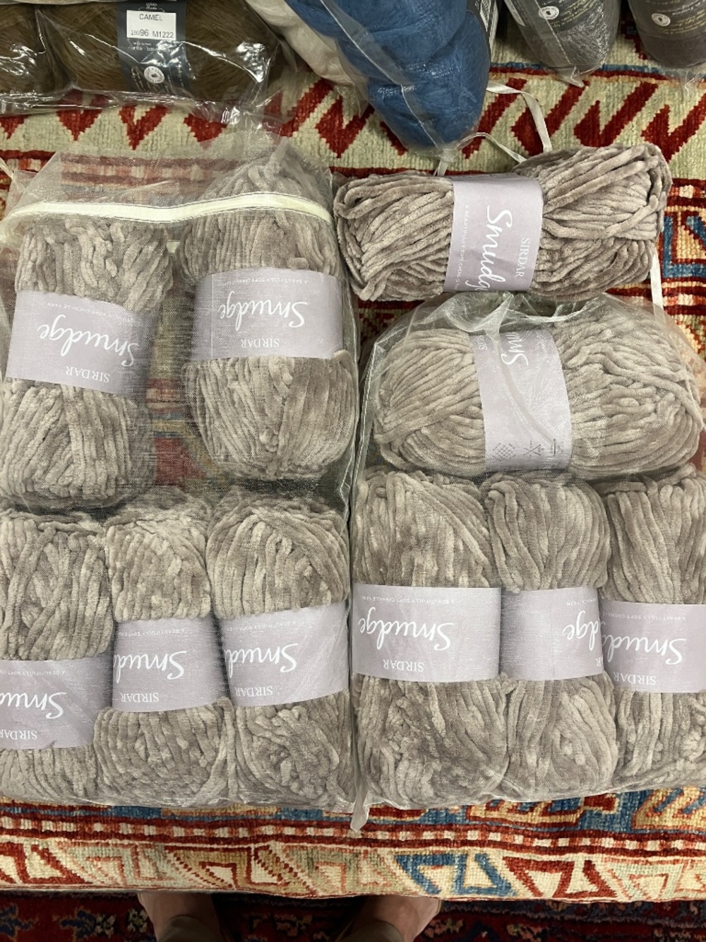 10 x New Sirdar Smudge Chenille Chunky Yarn in Plush (0001)